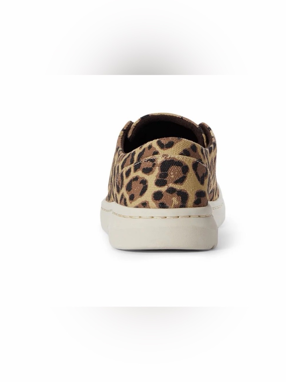 Ariat Leopard Print Hilo Lace-Up Sneaker in olive leopard print 9b - Picture 3 of 14